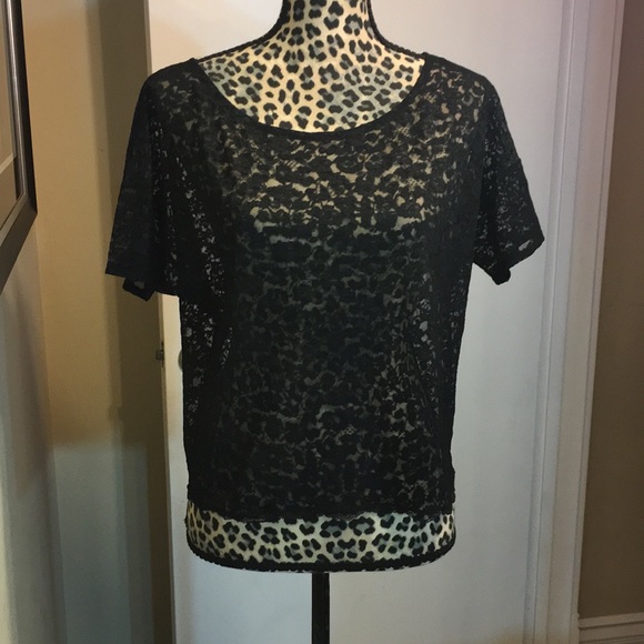 NWOT VS BLACK LACE SHIRT - Picture 4 of 8